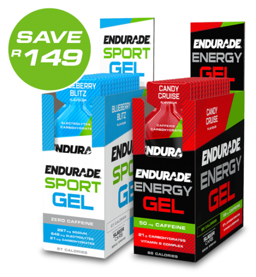 ENDURADE Gels - Sport Gel and Energy Gel - Box of 30